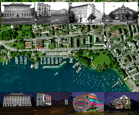 Next project: In the framework of Lichtfest.ch and Zürichfest Peter Kozma's light art installation at the lake of Zürich, between the 6th and 8th July, 2007